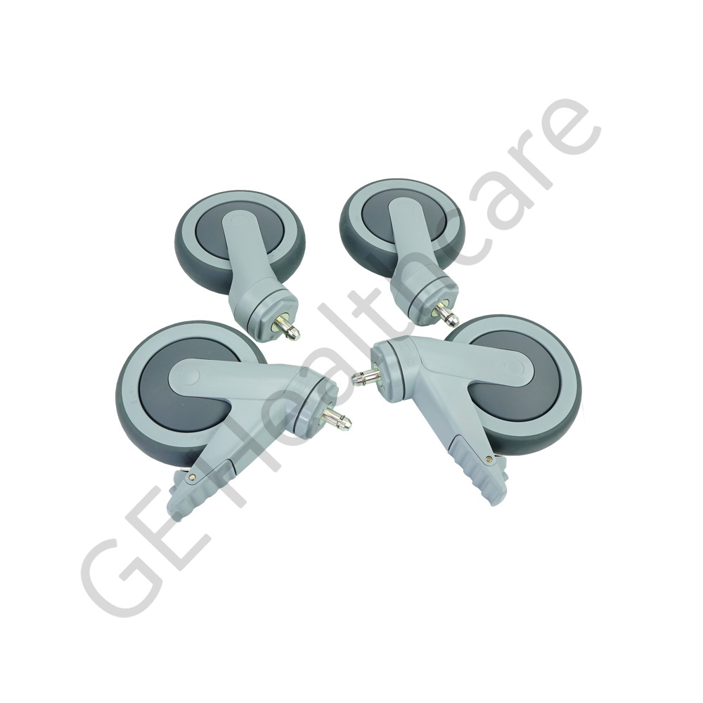 Caster Kit 4W Swivel 125mm Diameter Stem Mount Caster Kit 4W Swivel 125mm Diameter Stem Mount