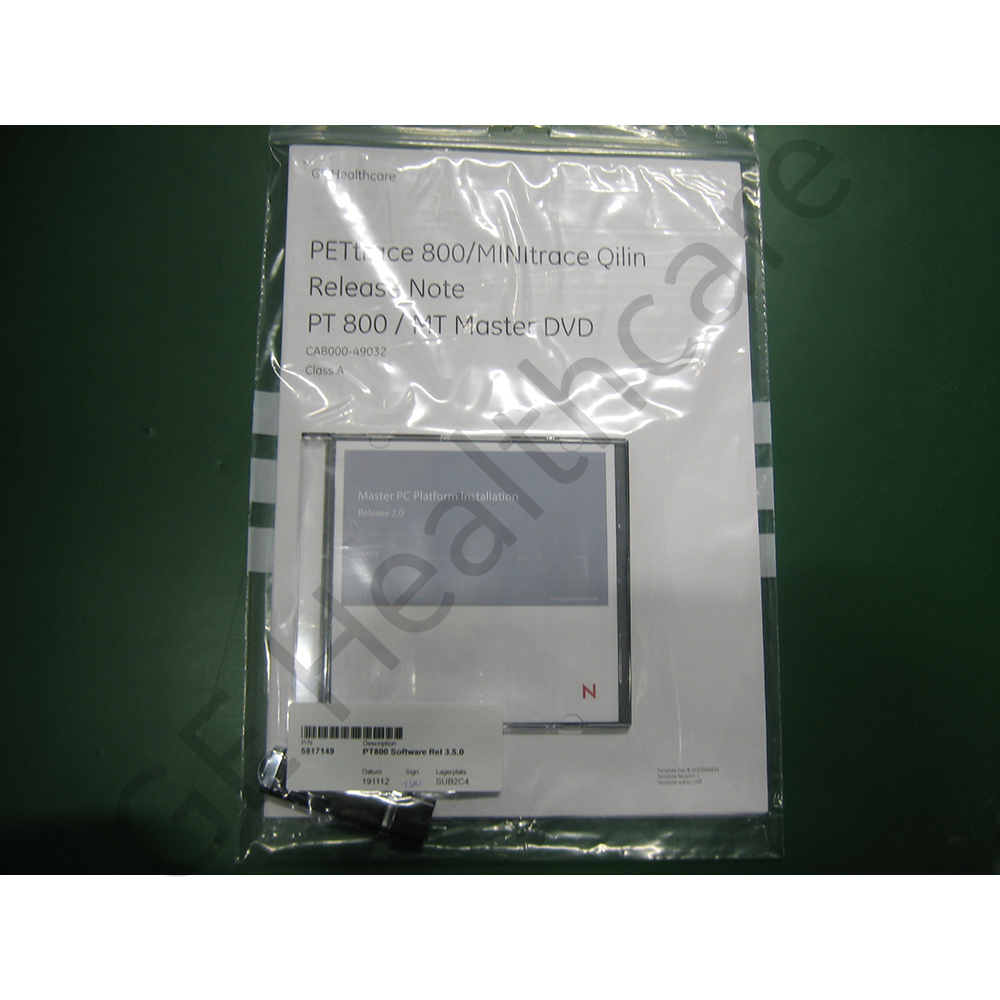 PT800 Release 3.5.0 PT800 Release 3.5.0